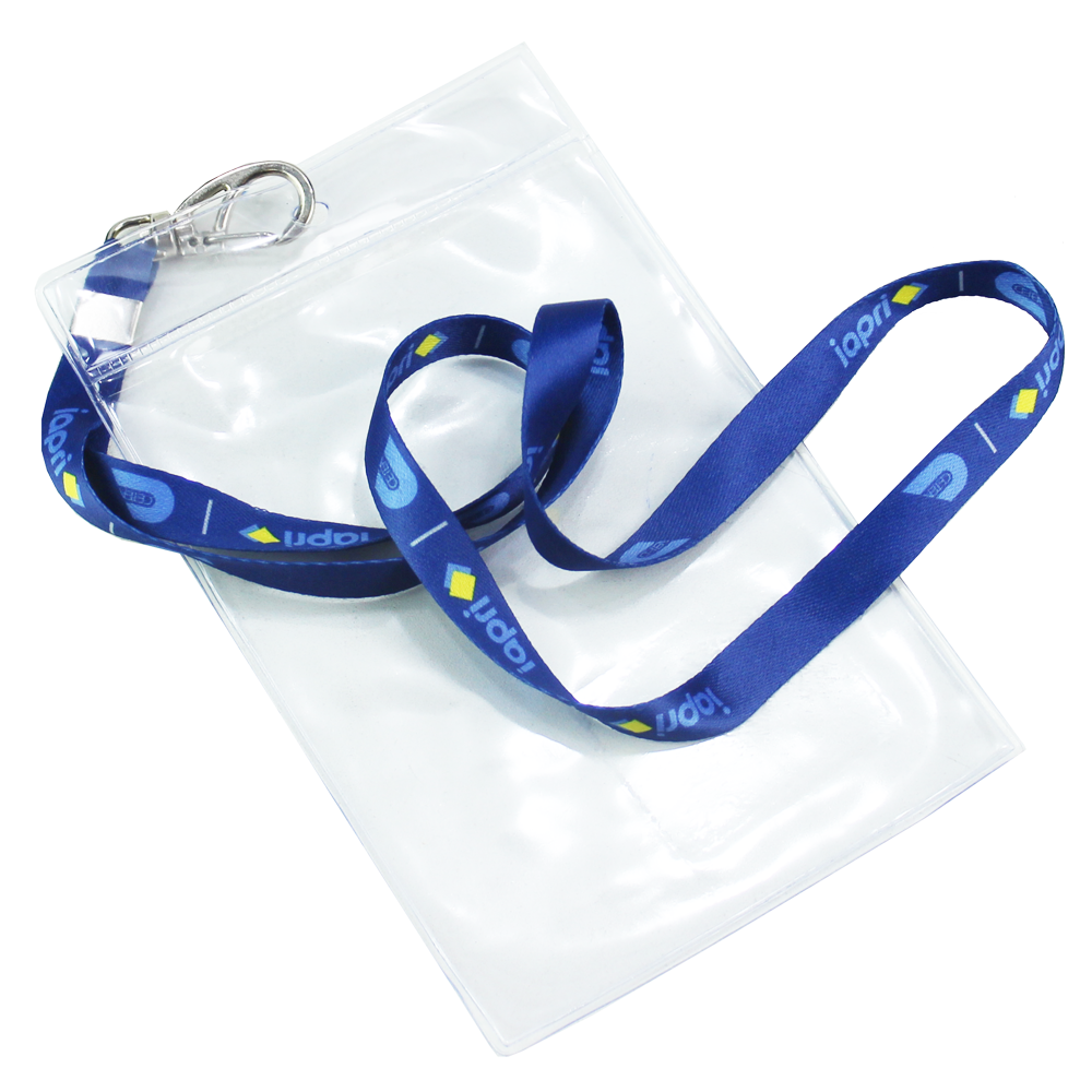 porta cracha com cordão e mosquetão